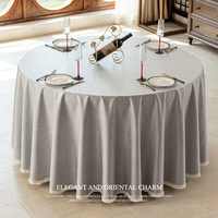Nappe de table ronde moderne, grande, de luxe léger, personnalisable, imperméable, anti-taches d'huile, anti-brûlure, sans lavage, pour la maison