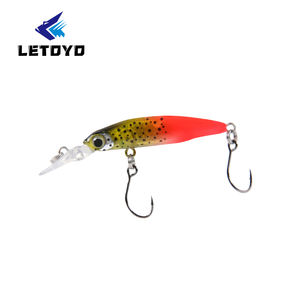 Señuelo <span class=keywords><strong>de</strong></span> Pesca Letoyo ABS Minnow <span class=keywords><strong>de</strong></span> 40 mm y 1.8 g para Pesca <span class=keywords><strong>de</strong></span> Trucha en Río, Hundimiento Rápido - Product Image 1