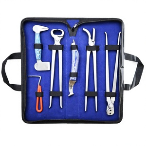 Kit Profesional de Herramientas para el Cuidado de Pezuñas de Caballos, Alicates de 12 Pulgadas, Cuchillo para Pezuñas, Herramienta para Remover Clavos de 13 Pulgadas, Acero Inoxidable - Product Image 1