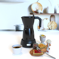Italie électrique café expresso moka maker 3-6 Tasses de qualité alimentaire prix usine