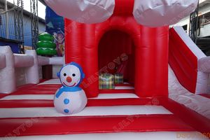 Château gonflable de Noël décoration de <span class=keywords><strong>vacances</strong></span> bonhomme de neige <span class=keywords><strong>location</strong></span> de toboggan gonflable - Product Image 6