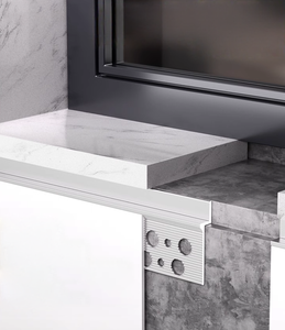 Profil de finition de rebord de fenêtre en alliage d'aluminium moderne pré-intégré pour un étanchéité résistante aux intempéries - Product Image 5