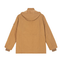Blouson bomber standard 800 g/m² avec logo personnalisé |   Manteau d'hiver chaud doublé de polaire avec capuche |   Vêtements de rue pour hommes, coupe-vent, longs, décontractés