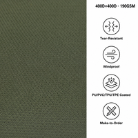 400D*400D 100% Polyester pour produits d'extérieur et bagages, tente, auvent, sac à dos, PU, PVC, TPU