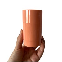 Usine vente 50g orange en plastique PCR cheveux pommade conatainer rouleau sur déodorant bâton tube push up 1oz 2oz 3oz