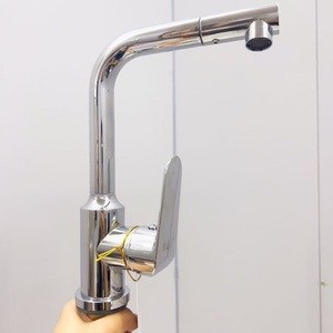 ก๊อกน้ำอ่างล้างหน้าเทงหลี่ดา แบบก้านโยกเดี่ยว ติดตั้งบนเคาน์เตอร์ วัสดุทองเหลือง แกนวาล์วสแตนเลส - Product Image 2