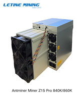 Nouvel équipement de minage crypto Bitmain Antminer Zcash Miner Z15 Pro 840ksol 2780W, matériel de minage Antminer Z15pro 860Ksol, matériel de minage Web3