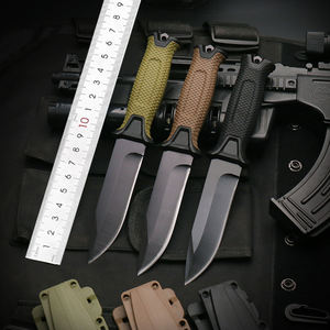 Couteau droit Erma de 25 cm de Yangjiang, Chine, couteau à lame fixe de haute qualité EMHTiii avec manche noir, vert, marron - Product Image 4