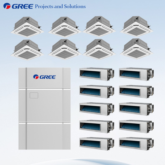 Gree OEM ODM Custom VRF HVAC System 6-88HP Outdoor Unit with Multiple Indoor Unit Combinations for Global Projects
