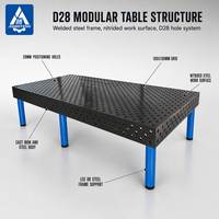 Table de soudage industrielle robuste en acier de qualité supérieure, grande taille 3000x1500mm, zone de travail étendue, structure robuste et durable