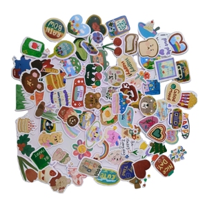 สติกเกอร์การ์ตูนน่ารักสำหรับเด็กผู้หญิงกันน้ำกระดาษสังเคราะห์ออกแบบได้ตามต้องการเป็นมิตรกับสิ่งแวดล้อม - Product Image 2