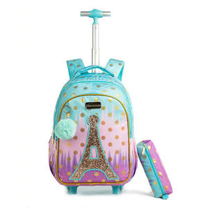 Mochila escolar desmontable para niños, mochila para estudiantes, bolsas impermeables para niños, mochila escolar con <span class=keywords><strong>ruedas</strong></span> - Product Image 1