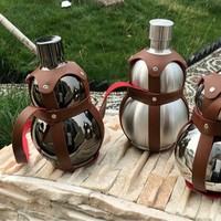Mini gourde en acier inoxydable 304, 250ml/500ml/1500ml, vide, portable, pour extérieur et usage domestique, vente en gros
