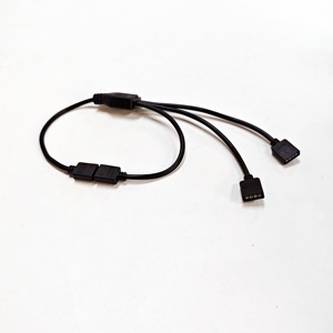 Cavo di fabbrica da 1 a 3 ARGB Splitter 5V 4pin indirizzabile estensione RGB 3 connettori femmina per i ventilatori per PC direttamente in fabbrica - Product Image 2