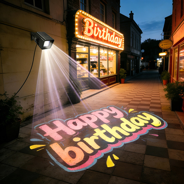 Factory Custom Waterproof Outdoor Advertising Projection Light for Ground/Wall Commercial Projector System