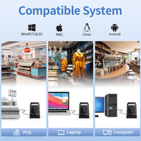 Lecteur de codes-barres 2D sans fil GT-610A et lecteur de codes QR, interface USB, boîte de paiement pour supermarché, étanche IP52, en stock