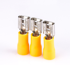Female <b>Quick</b> Disconnect Pvc Insulated Spade Wire <b>Connector</b> Electrical Crimp Terminal FDD Series - Product Image 2
