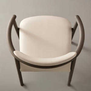 Chaise de salle à manger en bois massif de frêne nordique, design moderne, mobilier de maison, fauteuil rembourré avec dossier, chaise de bureau de style japonais - Product Image 3