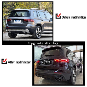 Pare-chocs avant de style AMG pour <span class=keywords><strong>Mercedes</strong></span>-Benz GLB35, kit carrosserie en plastique rouge, remplacement à visser, garantie 1 an, neuf <span class=keywords><strong>2020</strong></span>- universel - Product Image 4