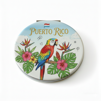 Großhandel Benutzerdefiniertes Logo Neueste Designs Bedruckter Puerto Rico Souvenir-Spiegel