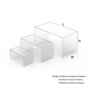 Présentoir de parfum en acrylique de comptoir de taille personnalisée présentoir de risers en acrylique pour les figurines <span class=keywords><strong>Amiibo</strong></span> Funko POP - Product Image 5