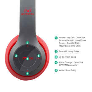 P47 Audifonos P9 écouteurs sans fil, véritable écouteur stéréo, oreillettes S8 P47 Super Bass Tws 2022 5.1 - Product Image 3