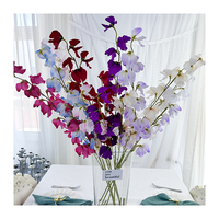 NINI Factory - Fleurs artificielles de glycine à toucher réel, branches décoratives pour la maison, fleurs artificielles pour la décoration de mariage