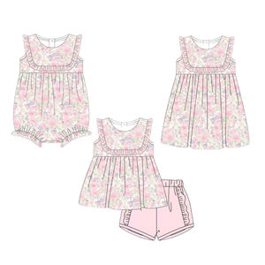 Preventa al por mayor: Ropa de verano para niñas con estilo de cumpleaños, MOQ 5, ropa de hermanas, moda infantil, precio de fábrica. - Product Image 4