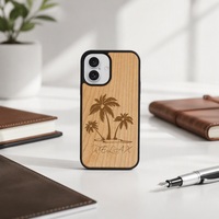 Nouvelle coque de téléphone en bois massif, en cerisier de qualité supérieure, antichoc, vente en gros d'usine, coque vierge en bois de bambou