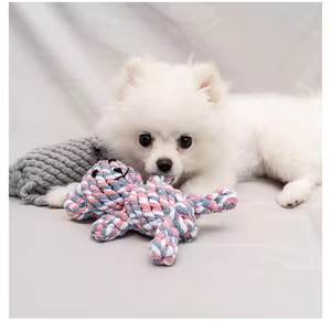 Jouet à mâcher pour petit chien, corde à mâcher, os, coton durable, jouet de dentition pour animaux de compagnie avec un design amusant d'animaux, santé dentaire, jouet pour chiots pour chats - Product Image 4
