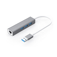 Concentrateur USB personnalisé OEM ODM 3 concentrateurs USB A 3.0 RJ45 1000Mbps 4 ports station d'accueil pour MacBook pro