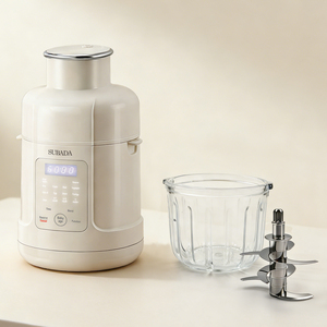Robot culinaire pour bébé le plus vendu avec <span class=keywords><strong>cuiseur</strong></span> <span class=keywords><strong>vapeur</strong></span> en acier inoxydable SS304 et mixeur en verre pour purée, avec fonctions mixage automatique/manuel, facile à nettoyer - Product Image 1