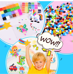 Mehrfarbige Bügelperlen für Kinder Weltraum-Astronauten-Dinosaurier-Thema MINT-Lernkunst-Bastelaktivität Geschenk 5MM Bügelperlen-Set - Product Image 5
