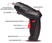 3.6V Mini batterie au Lithium électrique sans fil perceuse ensemble Rechargeable électrique tournevis outils