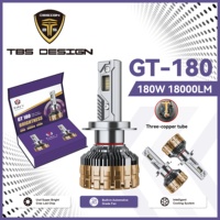 Toby's GT180 360W led lumières phares voitures H4 H7 H13 9005 9006 voiture phare ampoule tobys