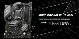 Carte mère ATX B650 GAMING PLUS WIFI DDR5 PCIe 5.0 double RAM pour processeurs de bureau <span class=keywords><strong>AMD</strong></span> des séries 9000/8000/<span class=keywords><strong>7000</strong></span> - Product Image 6