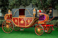 Chariot de balayage classique personnalisé pour mariages, traîné par des chevaux, pour la vente en gros (OEM)