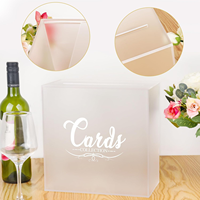 Hochzeits-Kartenbox Empfangsbox DIY Acryl-Kartenaufbewahrungsbox für Geschenke Spenden Kartonverpackung - für Babypartys Geburtstage