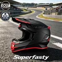 Casque de moto tout-terrain intégral en ABS certifié ECE 2206, imperméable, léger, personnalisable pour la conduite en ville en toutes saisons