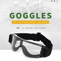 Yijia Anti-buée Airsoft lunettes casque équitation cyclisme Paintball lunettes Protection UV PC lentille lunettes pour la chasse à la saleté en plein air