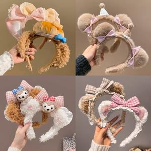 Diadema <span class=keywords><strong>de</strong></span> Moda Hecha a Mano con Orejas <span class=keywords><strong>de</strong></span> Oso <span class=keywords><strong>de</strong></span> Peluche, Lindo Lazo, Sombrero <span class=keywords><strong>de</strong></span> Cumpleaños para Niñas, Yiwu, para Tomar Fotos, Lavar la Cara, Maquillarse y Peinar el <span class=keywords><strong>Cabello</strong></span> - Product Image 3