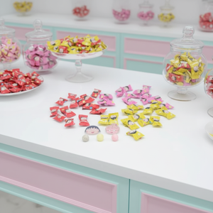 Chibi Maruko IP Super Sour <span class=keywords><strong>Soda</strong></span> Candy Custom Sabores y colores mezclados <span class=keywords><strong>Caramelos</strong></span> <span class=keywords><strong>de</strong></span> bola afrutados con clips acrílicos Caja <span class=keywords><strong>de</strong></span> embalaje - Product Image 1