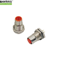 Connecteurs de panneau Baymrs M12 Installation codée 4 broches à B D devant la carte pour l'application d'alimentation mâle/femelle