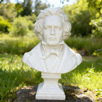 Statue de Portrait de Tête de Déesse en Marbre Blanc, Style Mythologique Antique Personnalisable pour Hall de Musée
