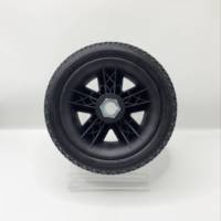 Roue en mousse PU pleine silencieuse anti-crevaison sans air de 9x3 pouces moulée par rotation pour fauteuil roulant électrique