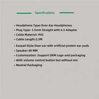 Headphone Studio DJ Lipat Berkabel Over-Ear untuk Pertunjukan Panggung