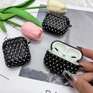 Funda de diamante para auriculares de mujer, funda de lujo para <span class=keywords><strong>Apple</strong></span> Airpods 1 2 3 Pro Pro2 - Product Image 6