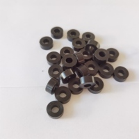 Kuliwei Custom Black Solid Rubber Spacer Washer, Cylindrical Rubber Bushing Shock Absorbing Rubber Gasket untuk Peralatan.