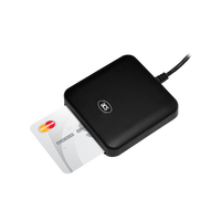 Syntek ACR39U 13.56MHz Pembaca Kartu Pintar NFC EMV 2000 Antarmuka USB ABS Sesuai CCID/PC/SC Protokol ISO 14443A Pembacaan 3-5cm
