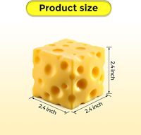 Vente en gros : Jouets anti-stress pour enfants, cube de fromage souple à remontée lente, en forme de bloc, pour le soulagement du stress